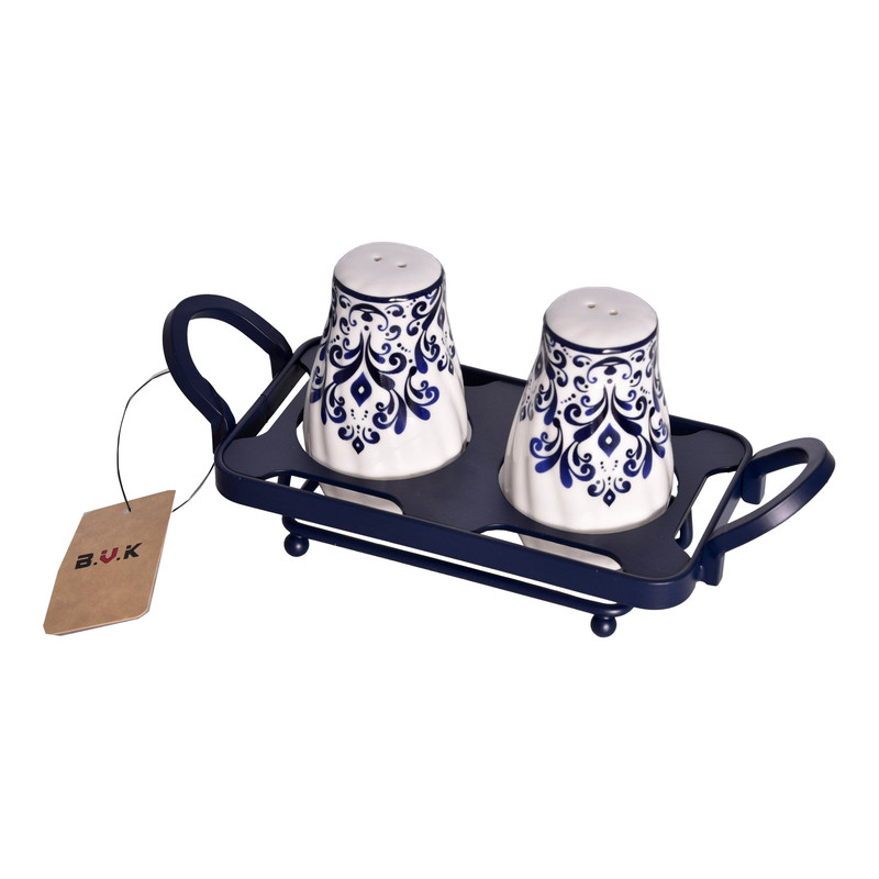 نمک‌پاش بی.وی.کی کد DH475535 مجموعه 2 عددی به همراه استند