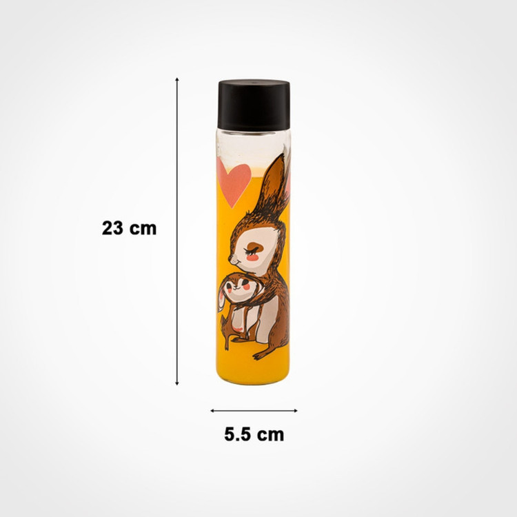 بطری آب لیمون مدل استوانه طرح خرگوش کد 1726 گنجایش 3.9 لیتر