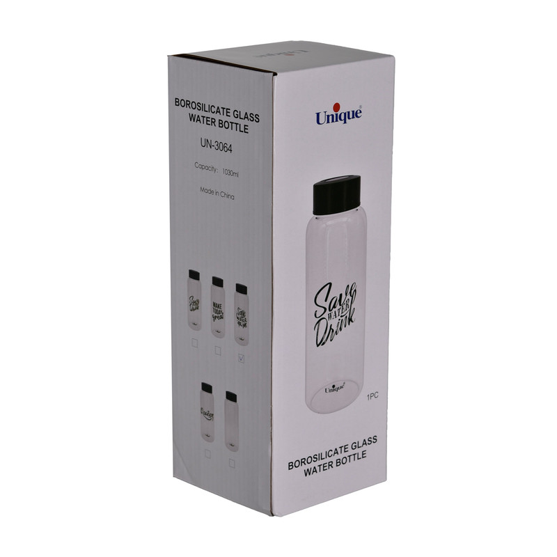 بطری یونیک طرح save water1 کد 3064