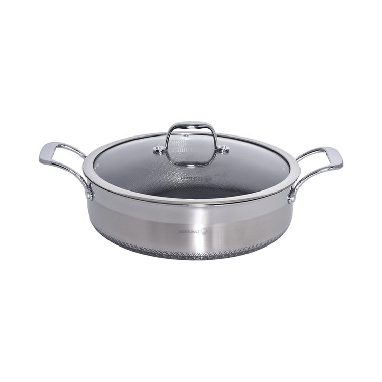 سرویس تابه و قابلمه استیل 10 پارچه کرکماز مدل TOMBIK کد 5745