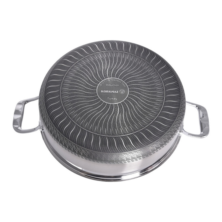 سرویس تابه و قابلمه استیل 10 پارچه کرکماز مدل TOMBIK کد 5745