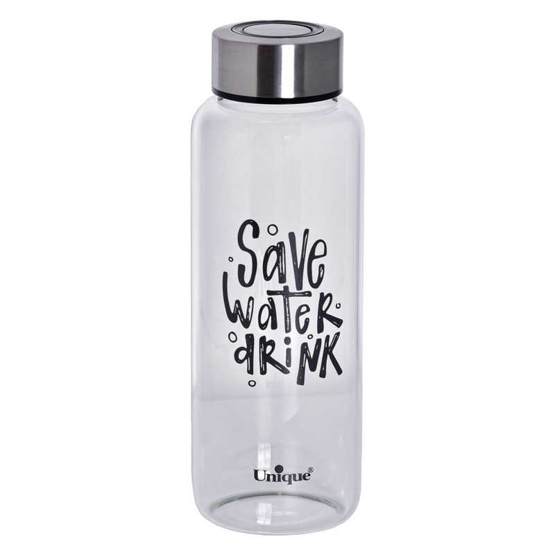بطری آب یونیک طرح save water 2 کد 3052