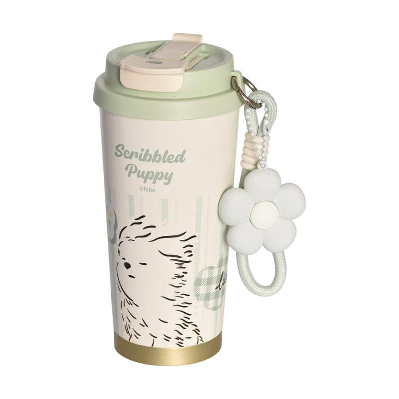 تراول ماگ مدل دوطرفه scribbled puppy گنجایش 0.52 لیتر