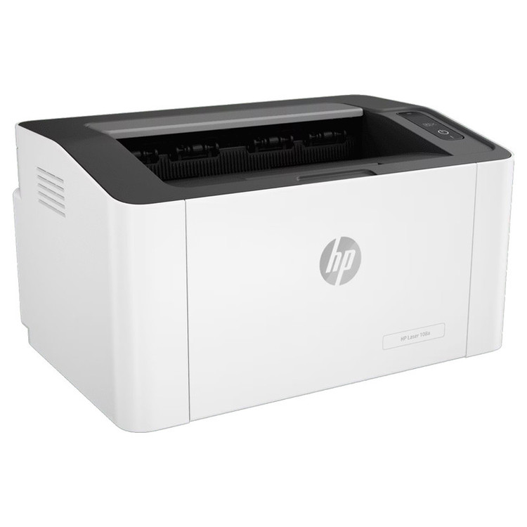 پرینتر لیزری تککاره اچپی مدل Laser 108w با اتصال وایفای و USB، سازگار با اپ اختصاصی موبایل و چراغ نشانگر
