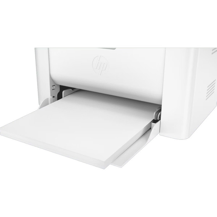 پرینتر لیزری تککاره اچپی مدل Laser 108w با اتصال وایفای و USB، سازگار با اپ اختصاصی موبایل و چراغ نشانگر