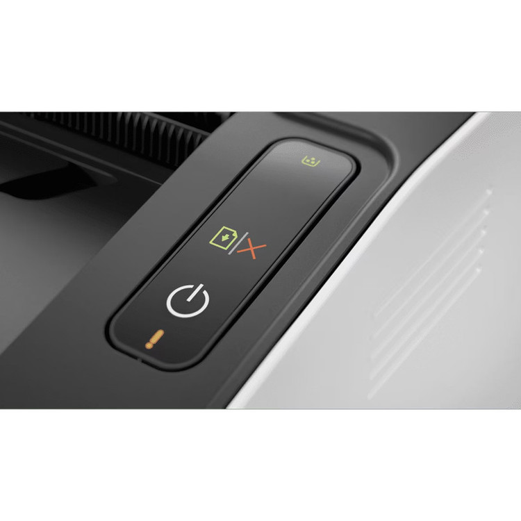 پرینتر لیزری تککاره اچپی مدل Laser 108w با اتصال وایفای و USB، سازگار با اپ اختصاصی موبایل و چراغ نشانگر
