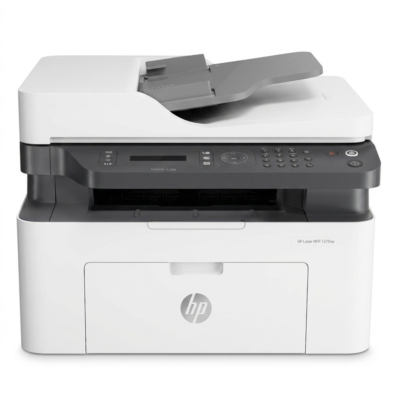 پرینتر چندکاره لیزری تک‌رنگ A4 اچ‌پی مدل Laser MFP 139fnw با قابلیت پرینت، اسکن، کپی و فکس، اتصال USB، وای‌فای و شبکه