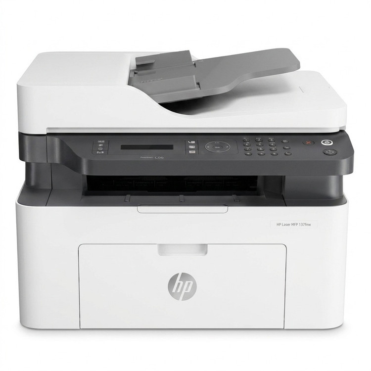 پرینتر چندکاره لیزری تکرنگ A4 اچپی مدل Laser MFP 139fnw با قابلیت پرینت، اسکن، کپی و فکس، اتصال USB، وایفای و شبکه