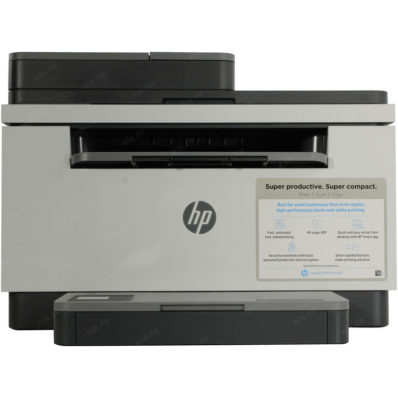 پرینتر لیزری 3 کاره تکرنگ اچپی مدل LaserJet MFP M236sdw با چاپ دورو، تغذیه خودکار 40 برگی و اتصال بیسیم دو بانده