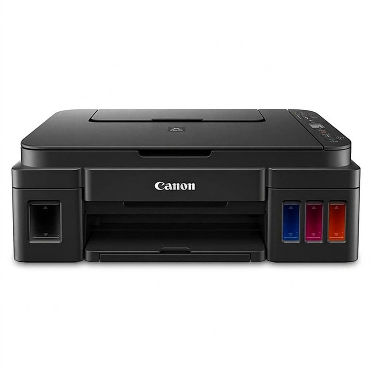 پرینتر چندکاره جوهرافشان 3 کاره کانن مدل PIXMA G3410 با مخزن جوهر، چاپ رنگی بدون حاشیه و اتصال وایفای