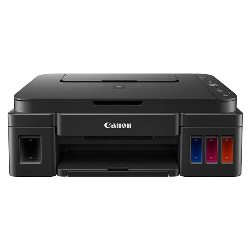 پرینتر چندکاره جوهرافشان 3 کاره کانن مدل PIXMA G3410 با مخزن جوهر، چاپ رنگی بدون حاشیه و اتصال وایفای