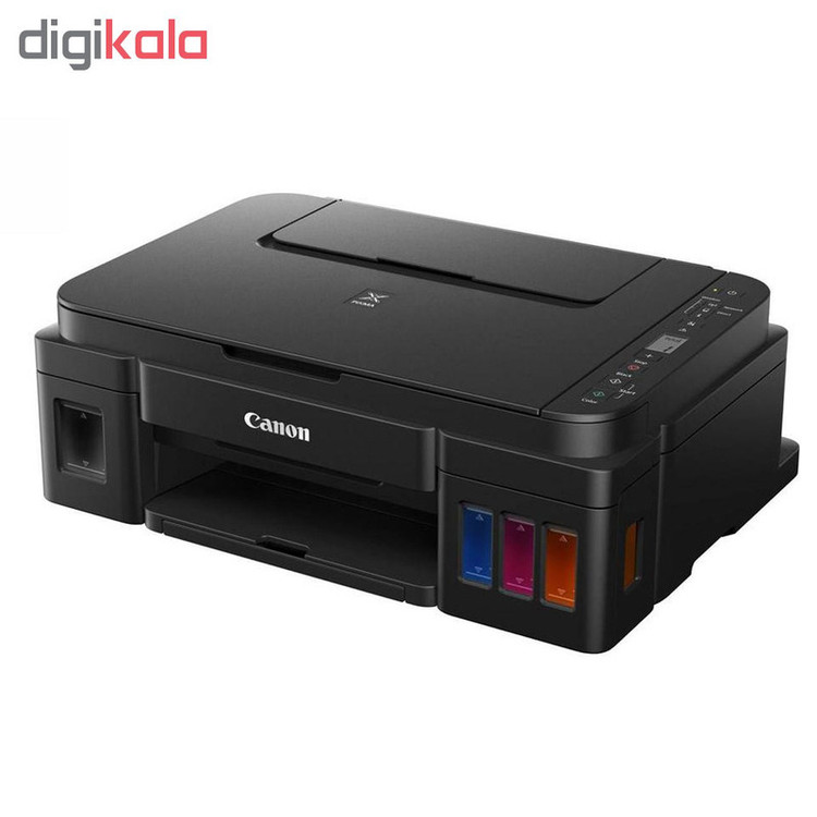 پرینتر چندکاره جوهرافشان 3 کاره کانن مدل PIXMA G3410 با مخزن جوهر، چاپ رنگی بدون حاشیه و اتصال وایفای