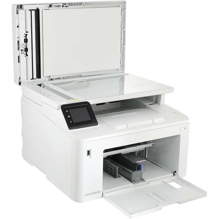پرینتر اچ پی تک رنگ چهار کاره با چاپ لیزری مدل LaserJet Pro MFP M227fdw، سایز چاپ A4، امکان چاپ دو رو، قابلیت اتصال به WiFi