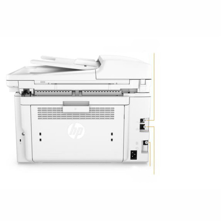پرینتر اچ پی تک رنگ چهار کاره با چاپ لیزری مدل LaserJet Pro MFP M227fdw، سایز چاپ A4، امکان چاپ دو رو، قابلیت اتصال به WiFi