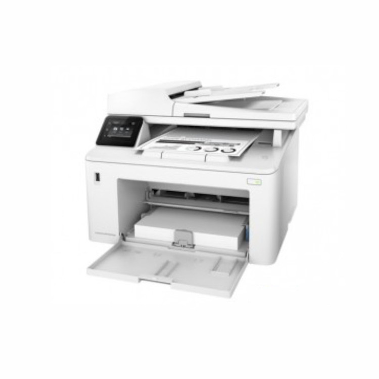 پرینتر اچ پی تک رنگ چهار کاره با چاپ لیزری مدل LaserJet Pro MFP M227fdw، سایز چاپ A4، امکان چاپ دو رو، قابلیت اتصال به WiFi