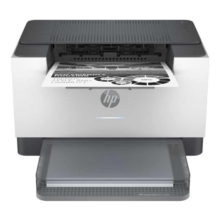 پرینتر اچپی تک رنگ تک کاره با چاپ لیزری مدل LaserJet M211dw، سایز چاپ A4، قابلیت اتصال به شبکه و چاپ از راه دور از طریق Wi-Fi و اتصال USB، قابلیت چاپ دو روی خودکار، مجهز به تکنولوژی روشن و خاموش شدن خودکار و قابلیت اتصال وایرلس قدرتمند دو باندی
