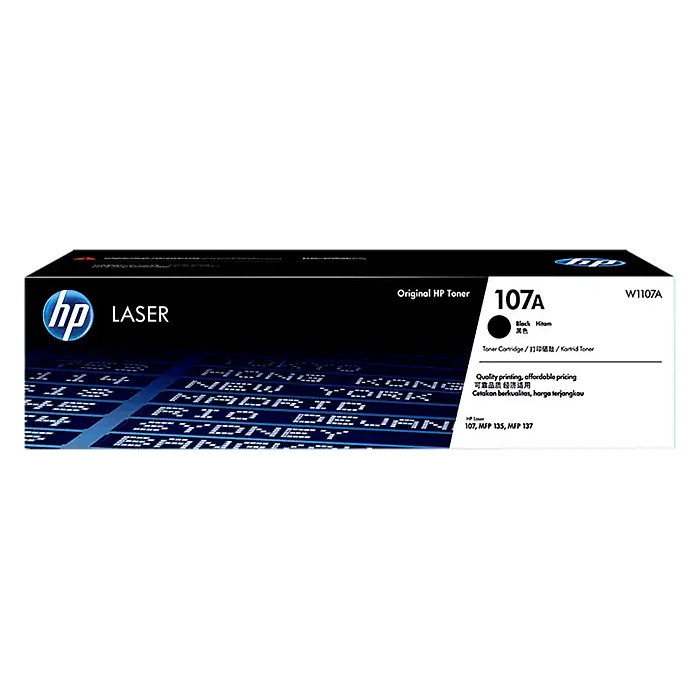 پرینتر لیزری تککاره اچ پی مدل Laser 107a با اتصال USB، سازگار با ویندوز و پشتیبانی از کاغذ A4 و Letter