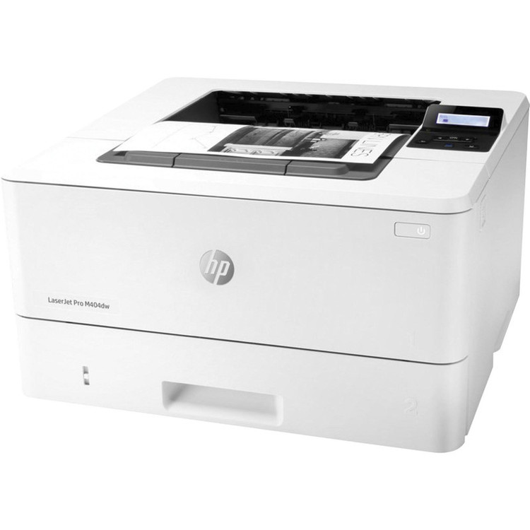 پرینتر اچ پی تک رنگ تک کاره با چاپ لیزری مدل LaserJet Pro M404dw، سایز چاپ A4، قابلیت چاپ دو رو، سرعت و کیفیت چاپ بالا، مجهز به باند جداگانه WiFi و Wireless جهت اتصال