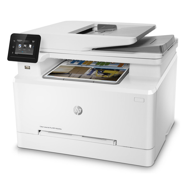 پرینتر اچ پی رنگی چهار کاره با چاپ لیزری مدل Color LaserJet Pro MFP M283fdn، سایز چاپ A4، قابلیت چاپ دو رو، قابلیت اتصال به WiFi و دارای پورت USB
