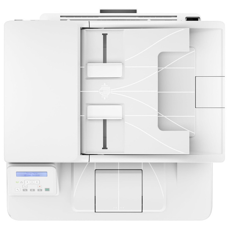 پرینتر اچ پی تک رنگ سه کاره با چاپ لیزری مدل LaserJet Pro MFP M227sdn، سایز چاپ A4، مجهز به تغذیه خودکار ADF، دارای اتصال شبکه، قابلیت چاپ دو رو