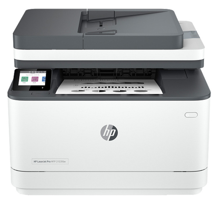 پرینتر لیزری چند کاره تک رنگ اچ پی مدل LaserJet Pro MFP 3103fdw با اتصال بیسیم و باسیم سایز چاپ A4 با قابلیت چاپ دورو خودکار
