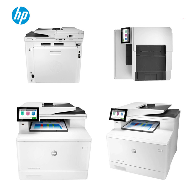 پرینتر اچپی رنگی چهار کاره با چاپ لیزری مدل Color LaserJet Enterprise MFP M480f، سایز چاپ A4، قابلیت چاپ دو روی خودکار، دارای صفحه نمایش LCD