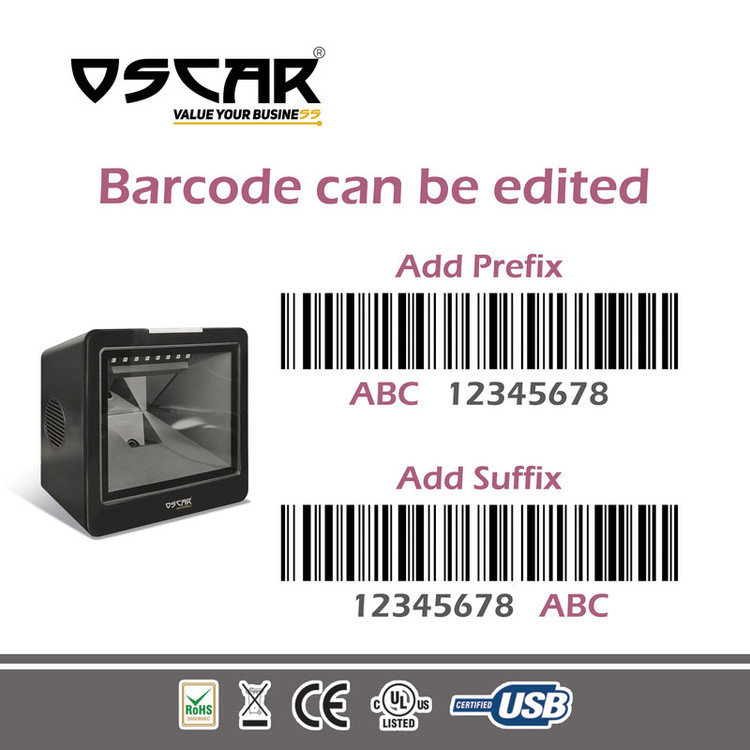 بارکدخوان دوبعدی رومیزی اسکار مدل MAGBIT