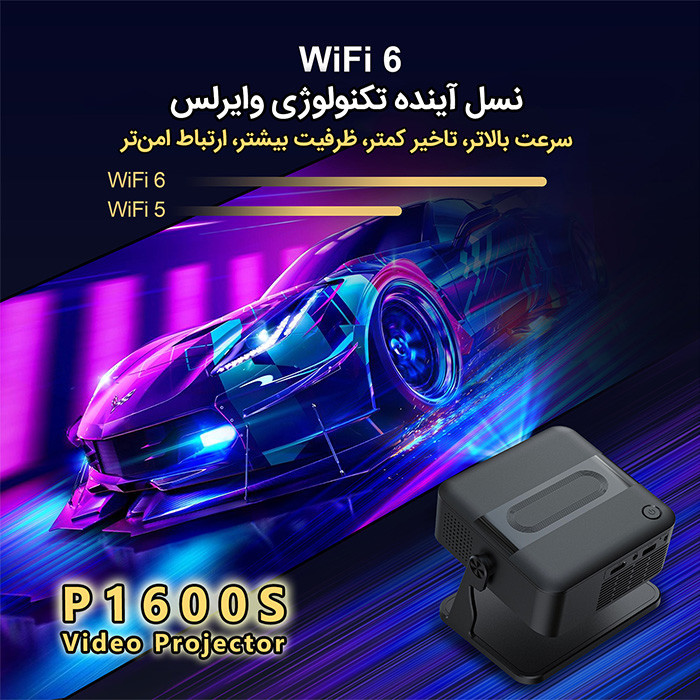 ویدئو پروژکتور مدل P1600S با وضوح تصویر 4096x2160|4K