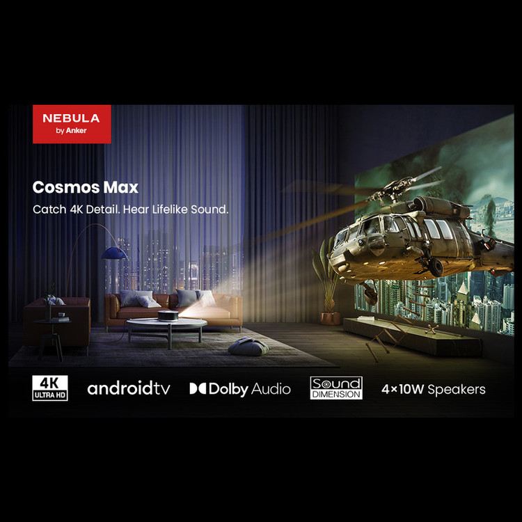 ویدئو پروژکتور انکر مدل Cosmos Max با رزولوشن 4096x2160|4K