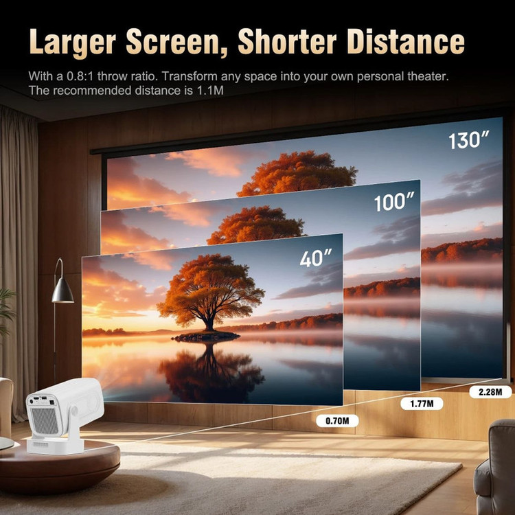 مینی ویدئو پروژکتور مدل HY260 PRO با رزولوشن 1920x1080|FHD