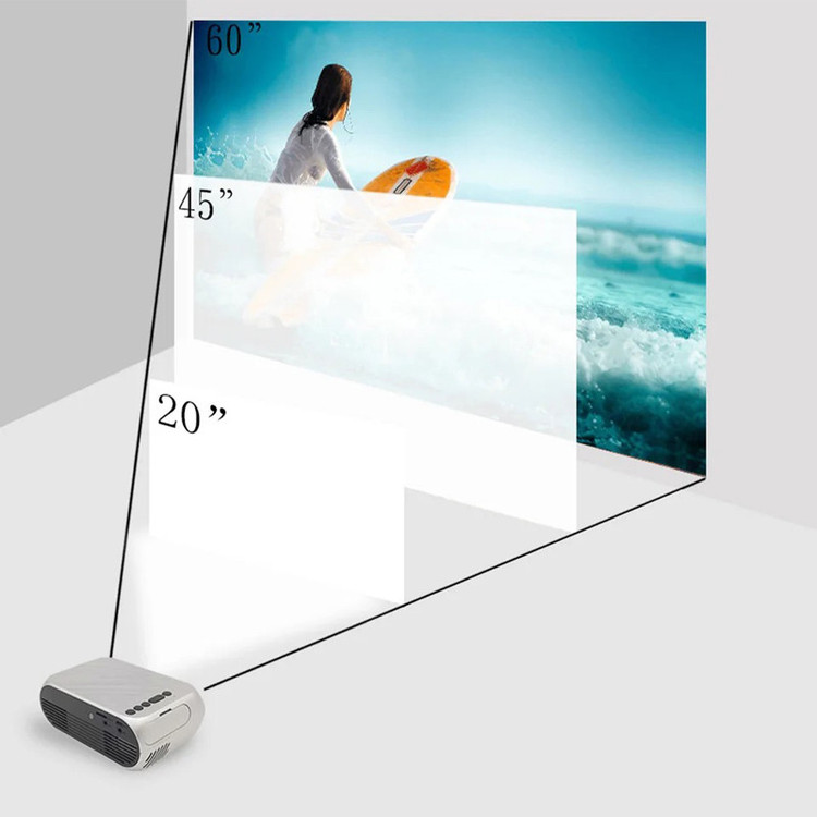 مینی ویدئو پروژکتور مدل VP120 به همراه پرده نمایش