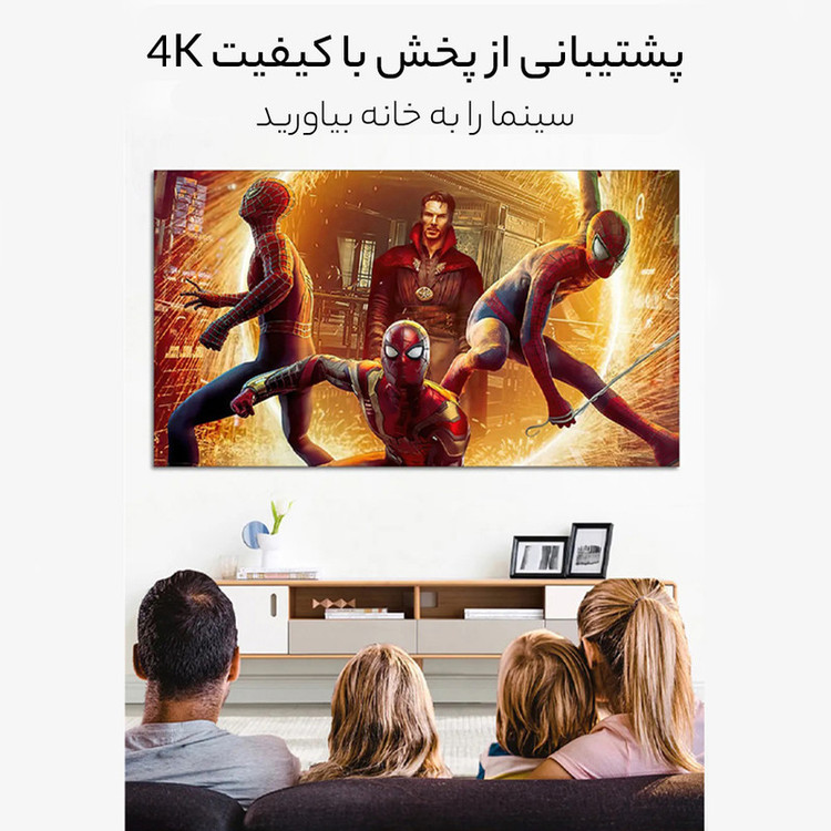مینی ویدئو پروژکتور مدل VP120 به همراه پرده نمایش