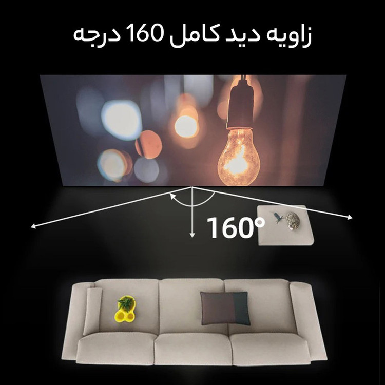 مینی ویدئو پروژکتور مدل VP120 به همراه پرده نمایش