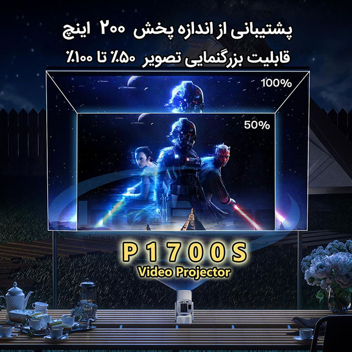 ویدئو پروژکتور مدل P1700S با وضوح تصویر 4K