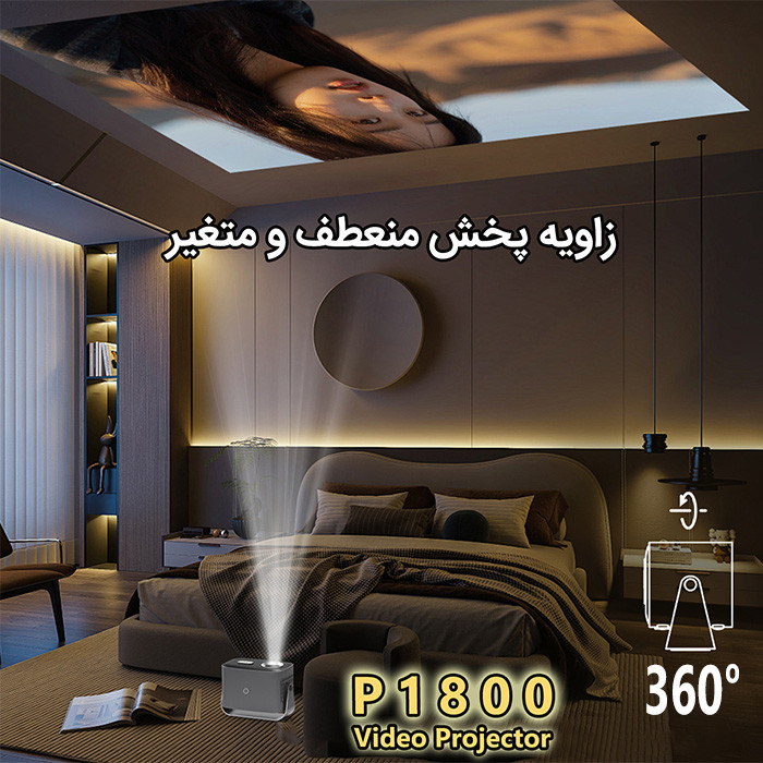 ویدئو پروژکتور مدل P1800 با وضوح تصویر Full HD