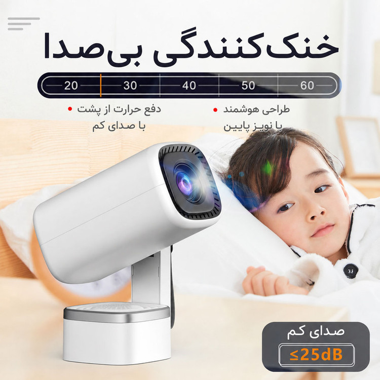 ویدئو پروژکتور بنیوس مدل BE-VP19 با رزولوشن 1280x720|HD