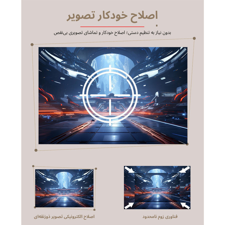 ویدئو پروژکتور بنیوس مدل BE-VP19 با رزولوشن 1280x720|HD