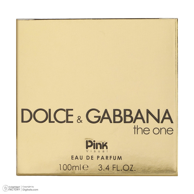 ادو پرفیوم زنانه پینک ویژوآل مدل DOLCE GABBANA The One حجم 100 میلی لیتر