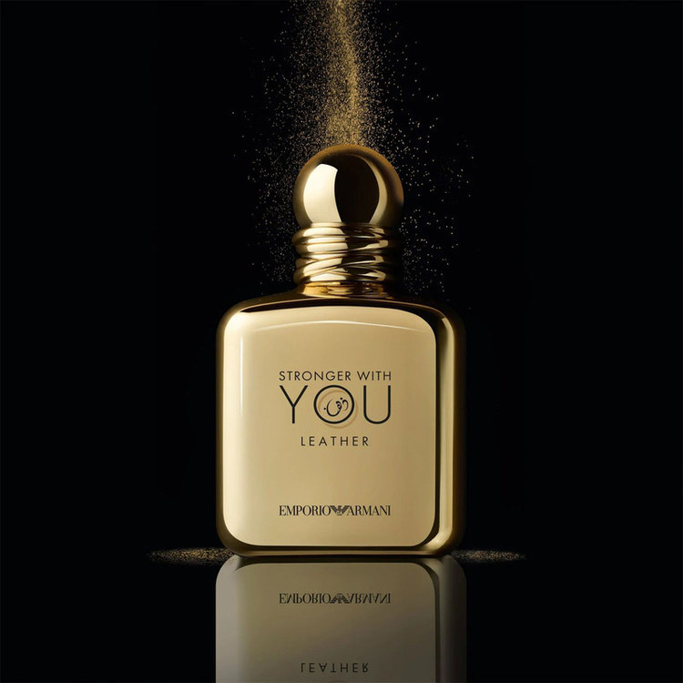 ادو پرفیوم مردانه امپریو آرمانی مدل Stronger With You Leather حجم 100 میلی لیتر