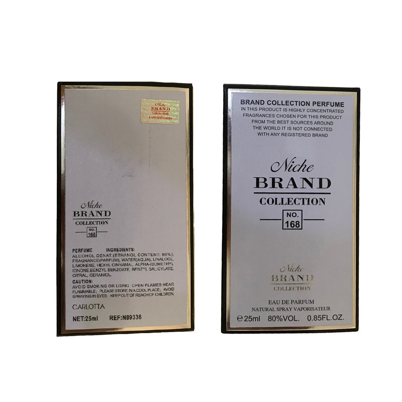عطر جیبی زنانه نیچ برند کالکشن مدل Angel-168 حجم 25 میلی لیتر