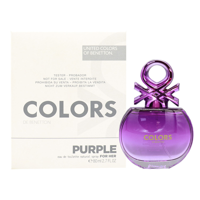تستر ادوتویلت زنانه بنتون مدل PURPLE با رایحه شیرین حجم 80 میلی‌ لیتر