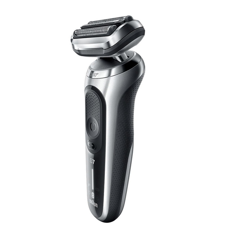 ماشین اصلاح موی صورت براون مدل 7075cc با تیغه‌های منعطف 360FLEX SYSTEM، تکنولوژی اسکن هوشمند مو، ضدآب، شارژ سریع 5 دقیقه‌ای، استیشن SmartCare چهار کاره، سری خط زن مجزا و شانه‌های 1 تا 7 میلی‌متر