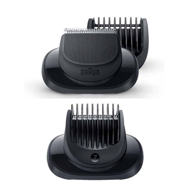 ماشین اصلاح موی صورت براون مدل 7075cc با تیغههای منعطف 360FLEX SYSTEM، تکنولوژی اسکن هوشمند مو، ضدآب، شارژ سریع 5 دقیقهای، استیشن SmartCare چهار کاره، سری خط زن مجزا و شانههای 1 تا 7 میلیمتر