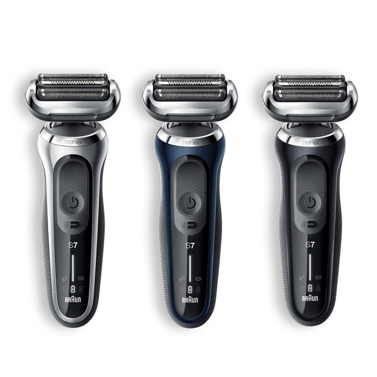 ماشین اصلاح موی صورت براون مدل 7075cc با تیغههای منعطف 360FLEX SYSTEM، تکنولوژی اسکن هوشمند مو، ضدآب، شارژ سریع 5 دقیقهای، استیشن SmartCare چهار کاره، سری خط زن مجزا و شانههای 1 تا 7 میلیمتر
