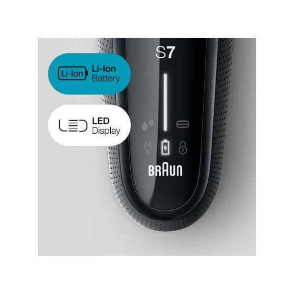 ماشین اصلاح موی صورت براون مدل 7075cc با تیغههای منعطف 360FLEX SYSTEM، تکنولوژی اسکن هوشمند مو، ضدآب، شارژ سریع 5 دقیقهای، استیشن SmartCare چهار کاره، سری خط زن مجزا و شانههای 1 تا 7 میلیمتر